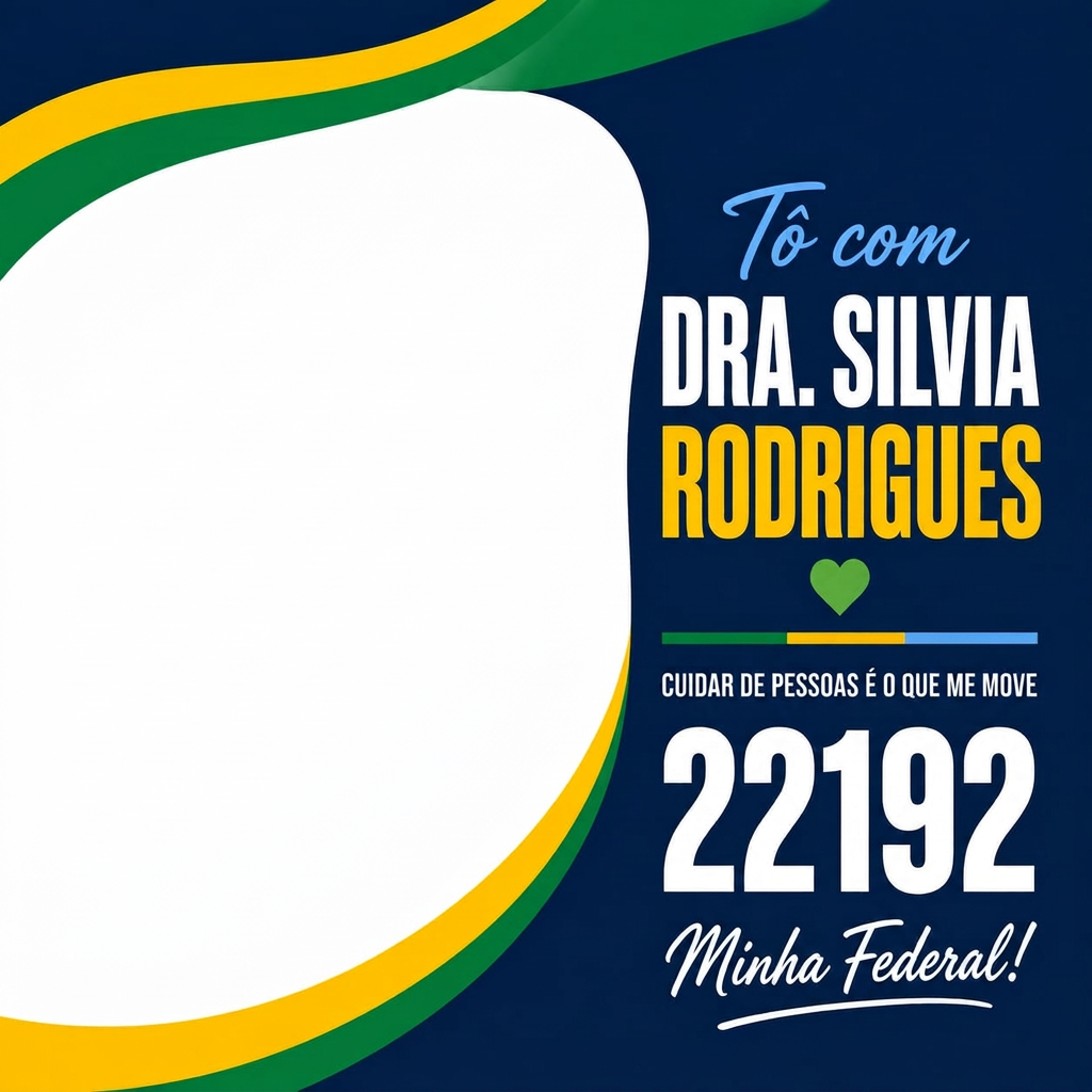 Arte oficial da campanha Dra. Silvia Rodrigues 22192